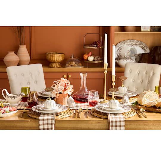 4.5" Ceramic Pumpkin Place Card Holder by Ashland®